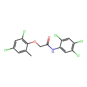 2-(2,4-dichloro-6-methylphenoxy)-N-(2,4,5-trichlorophenyl)acetamide structure