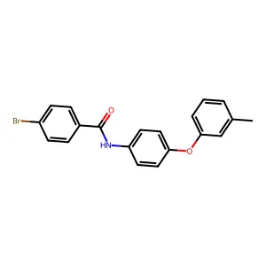4-溴-N-[4-(3-甲基苯氧基)苯基]苯甲酰胺 structure