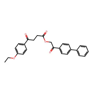 2-(Biphenyl-4-yl)-2-oxoethyl 4-(4-ethoxyphenyl)-4-oxobutanoate structure