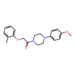 1-[4-(4-Methoxyphenyl)piperazin-1-yl]-2-(2-methylphenoxy)ethanone structure