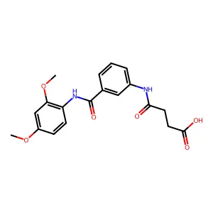 4-[3-[(2,4-Dimethoxyphenyl)carbamoyl]anilino]-4-oxobutanoic acid structure