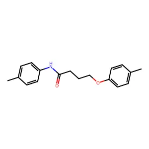 4-(4-methylphenoxy)-N-(4-methylphenyl)butanamide structure