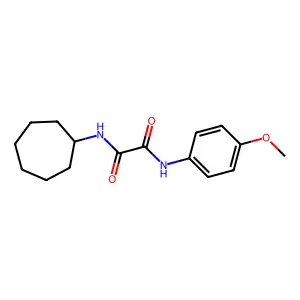 N1-cycloheptyl-N2-(4-methoxyphenyl)oxalamide structure
