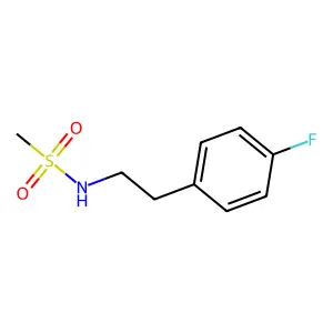 N-(2-(4-fluorophenyl)ethyl)methanesulfonamide structure