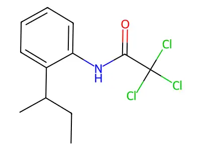 N-(2-butan-2-ylphenyl)-2,2,2-trichloroacetamide structure