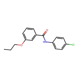 N-(4-chlorophenyl)-3-propoxybenzamide structure