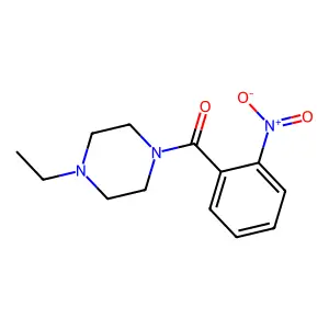 (4-Ethylpiperazin-1-yl)(2-nitrophenyl)methanone structure