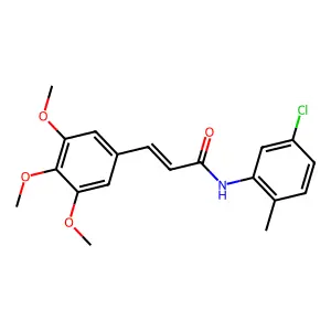 (E)-N-(5-chloro-2-methylphenyl)-3-(3,4,5-trimethoxyphenyl)prop-2-enamide structure