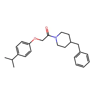 1-(4-Benzylpiperidin-1-yl)-2-(4-propan-2-ylphenoxy)ethanone structure