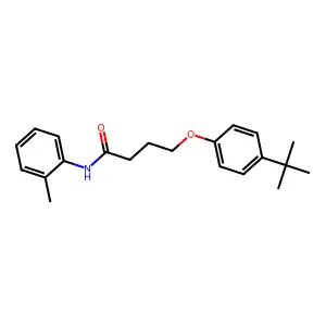 4-(4-tert-butylphenoxy)-N-(2-methylphenyl)butanamide structure