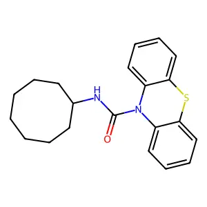 N-cyclooctylphenothiazine-10-carboxamide structure