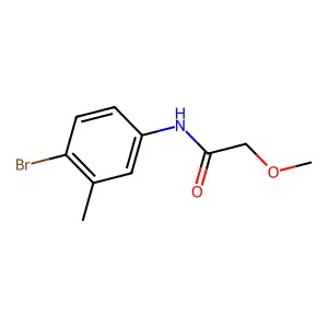 N-(4-bromo-3-methylphenyl)-2-methoxyacetamide structure