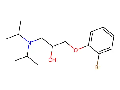 1-(2-Bromophenoxy)-3-(diisopropylamino)-2-propanol hydrochloride structure