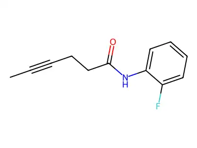 N-(2-氟苯基)hex-4-yn酰胺 structure