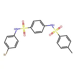 N-[4-[(4-bromophenyl)sulfamoyl]phenyl]-4-methylbenzenesulfonamide structure
