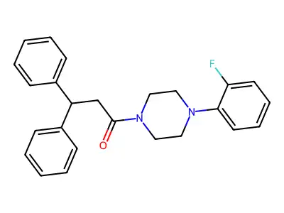 1-[4-(2-Fluorophenyl)piperazin-1-yl]-3,3-diphenylpropan-1-one structure