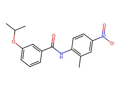 N-(2-methyl-4-nitrophenyl)-3-propan-2-yloxybenzamide structure