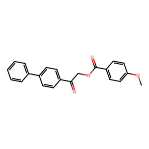 [2-Oxo-2-(4-phenylphenyl)ethyl] 4-methoxybenzoate structure