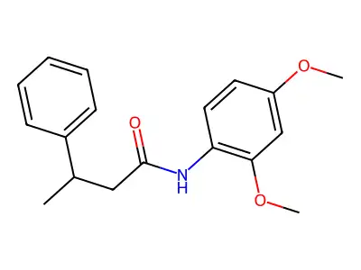 N-(2,4-dimethoxyphenyl)-3-phenylbutanamide structure