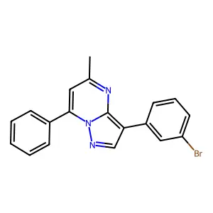 3-(3-Bromophenyl)-5-methyl-7-phenylpyrazolo[1,5-a]pyrimidine structure