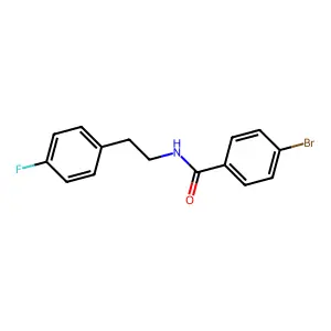 4-bromo-N-[2-(4-fluorophenyl)ethyl]benzamide structure