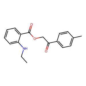 2-(4-Methylphenyl)-2-oxoethyl 2-(ethylamino)benzoate structure