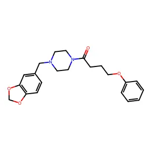 1-[4-(1,3-Benzodioxol-5-ylmethyl)piperazin-1-yl]-4-phenoxybutan-1-one structure