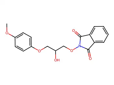2-[2-Hydroxy-3-(4-methoxyphenoxy)propoxy]isoindole-1,3-dione structure