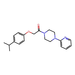 2-(4-Propan-2-ylphenoxy)-1-(4-pyridin-2-ylpiperazin-1-yl)ethanone structure