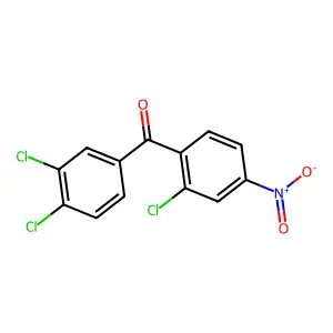 (2-Chloro-4-nitrophenyl)(3,4-dichlorophenyl)methanone structure
