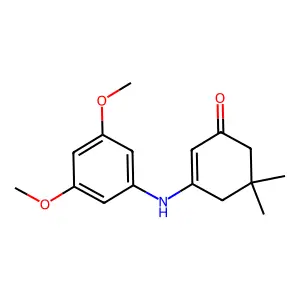 3-(3,5-Dimethoxyanilino)-5,5-dimethylcyclohex-2-en-1-one structure