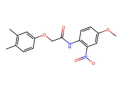 2-(3,4-dimethylphenoxy)-N-(4-methoxy-2-nitrophenyl)acetamide structure