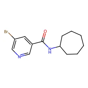 5-溴-N-环庚基吡啶-3-甲酰胺 structure