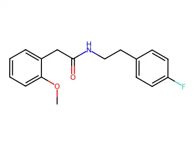 N-[2-(4-fluorophenyl)ethyl]-2-(2-methoxyphenyl)acetamide structure