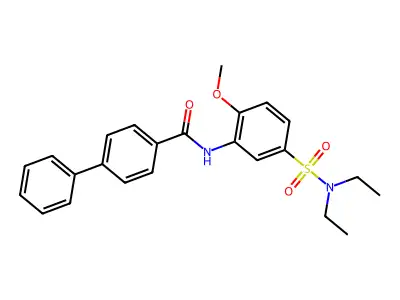 N-[5-(diethylsulfamoyl)-2-methoxyphenyl]-4-phenylbenzamide structure