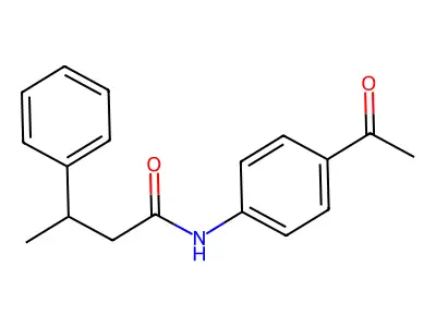 N-(4-acetylphenyl)-3-phenylbutanamide structure