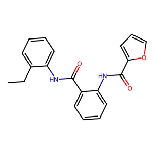N-[2-[(2-ethylphenyl)carbamoyl]phenyl]furan-2-carboxamide structure