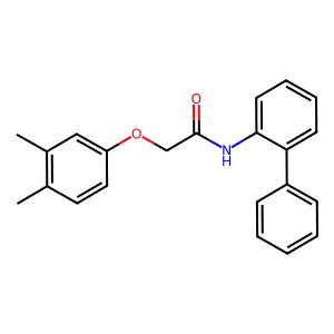 2-(3,4-dimethylphenoxy)-N-(2-phenylphenyl)acetamide structure