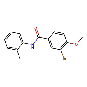 3-bromo-4-methoxy-N-(2-methylphenyl)benzamide structure