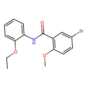5-bromo-N-(2-ethoxyphenyl)-2-methoxybenzamide structure