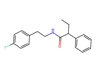 N-[2-(4-fluorophenyl)ethyl]-2-phenylbutanamide structure