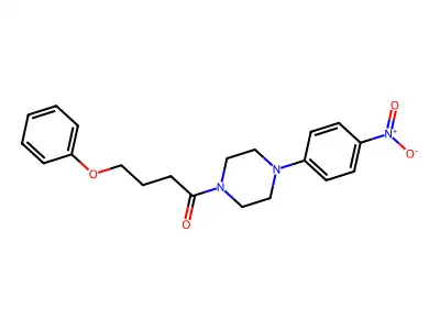 1-[4-(4-Nitrophenyl)piperazin-1-yl]-4-phenoxybutan-1-one structure