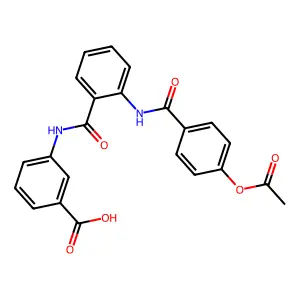 3-[[2-[(4-acetyloxybenzoyl)amino]benzoyl]amino]benzoic Acid structure
