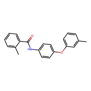 2-甲基-N-[4-(3-甲基苯氧基)苯基]苯甲酰胺 structure