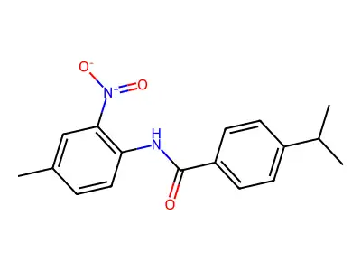 N-(4-methyl-2-nitrophenyl)-4-propan-2-ylbenzamide structure