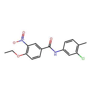 N-(3-chloro-4-methylphenyl)-4-ethoxy-3-nitrobenzamide structure
