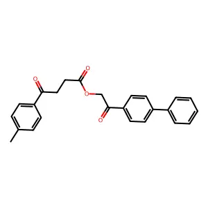 2-(Biphenyl-4-yl)-2-oxoethyl 4-oxo-4-p-tolylbutanoate structure