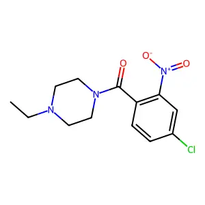 (4-Chloro-2-nitrophenyl)(4-ethylpiperazin-1-yl)methanone structure