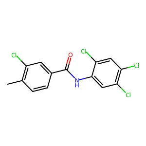 3-chloro-4-methyl-N-(2,4,5-trichlorophenyl)benzamide structure
