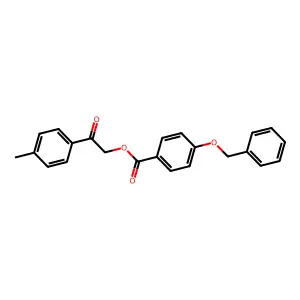 2-(4-Methylphenyl)-2-oxoethyl 4-(benzyloxy)benzoate structure